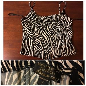 Classy zebra cami / corset top